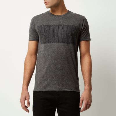 Grey Only & Sons graphic print t-shirt